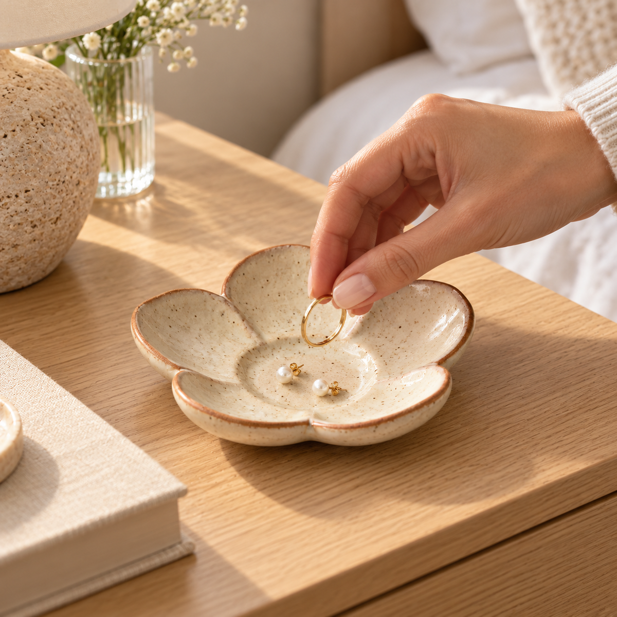Petal-Shaped Jewelry Tray