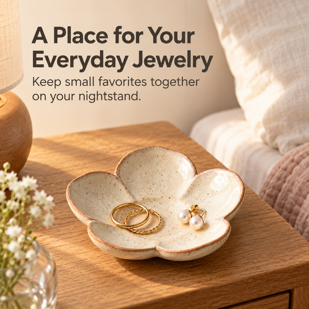 Petal-Shaped Jewelry Tray