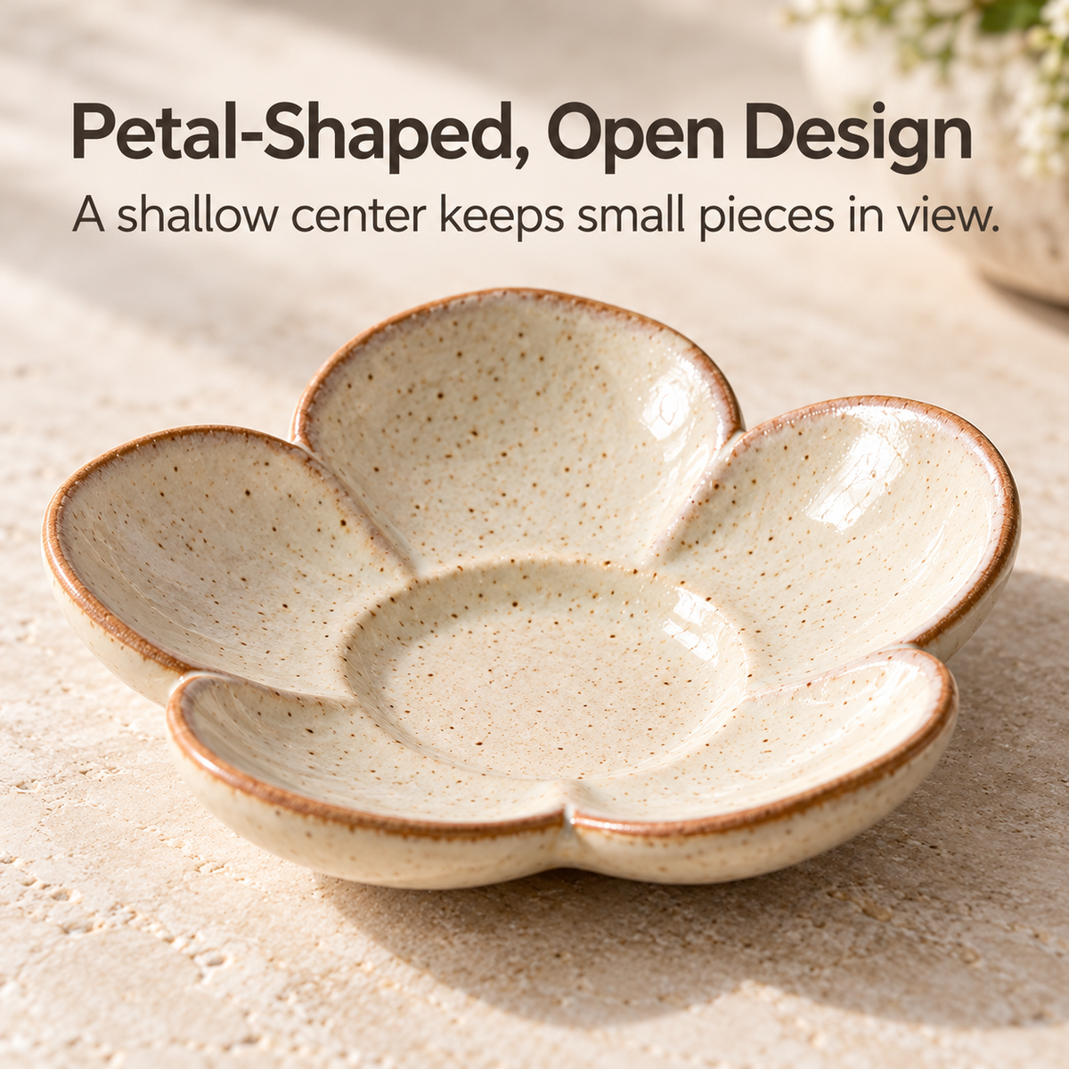 Petal-Shaped Jewelry Tray