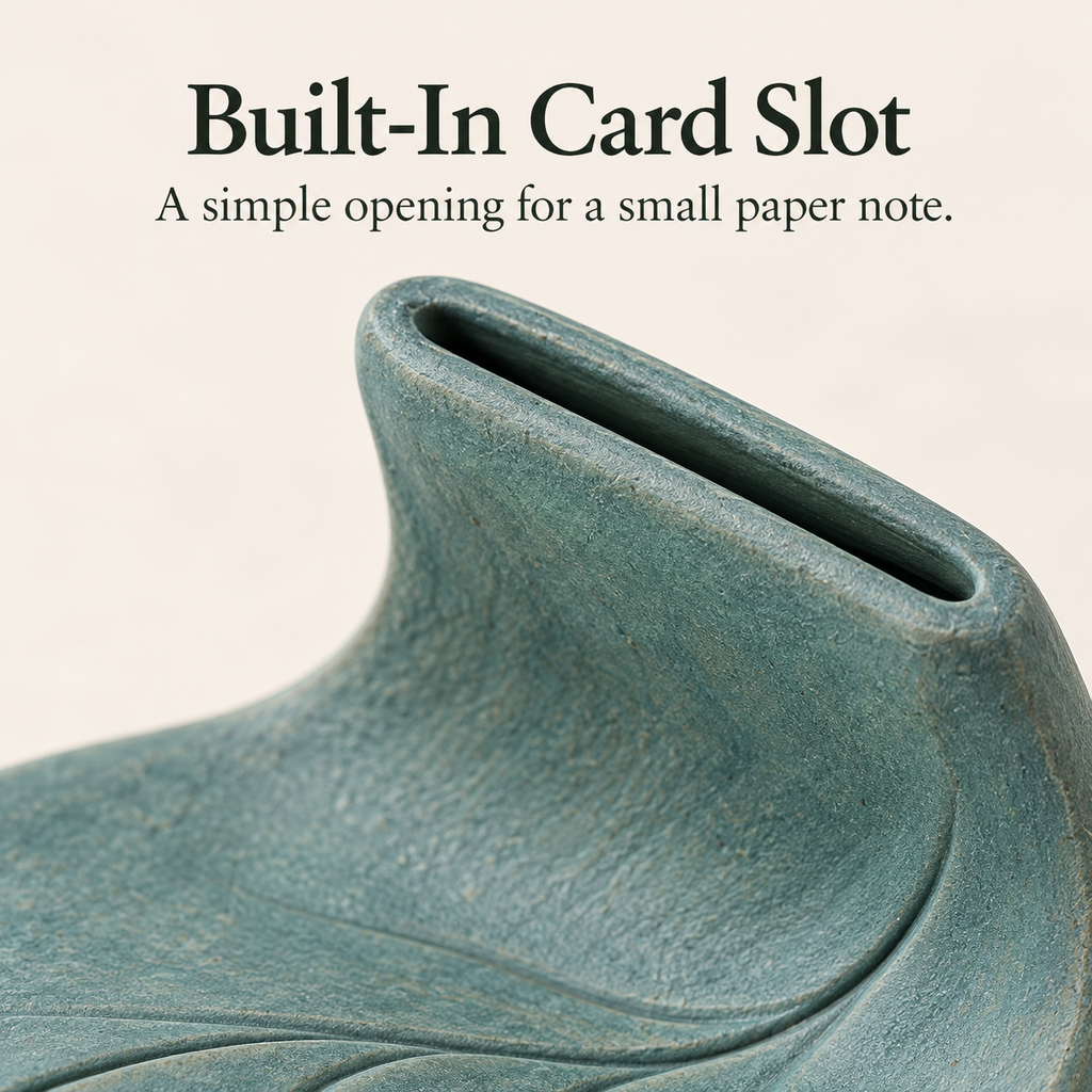 Folded Leaf Note and Card Holder
