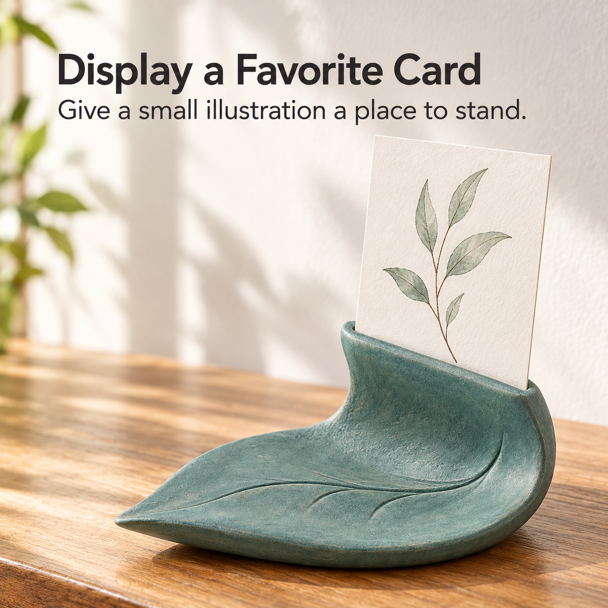 Folded Leaf Note and Card Holder
