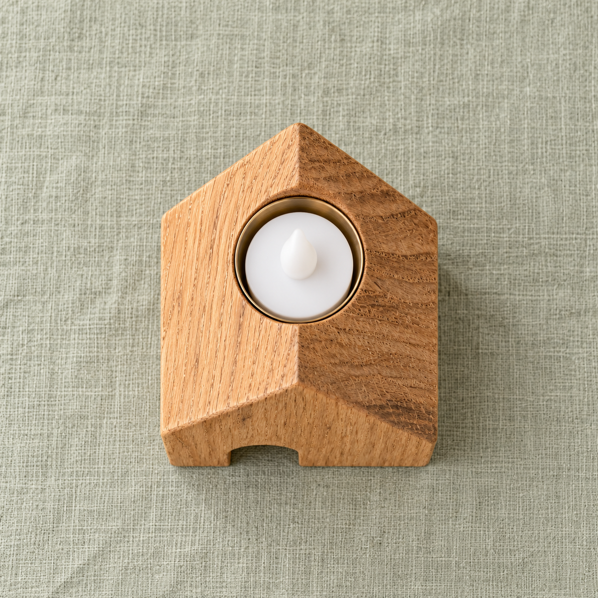 House-Shaped LED Tealight Holder