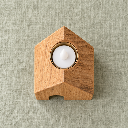 House-Shaped LED Tealight Holder