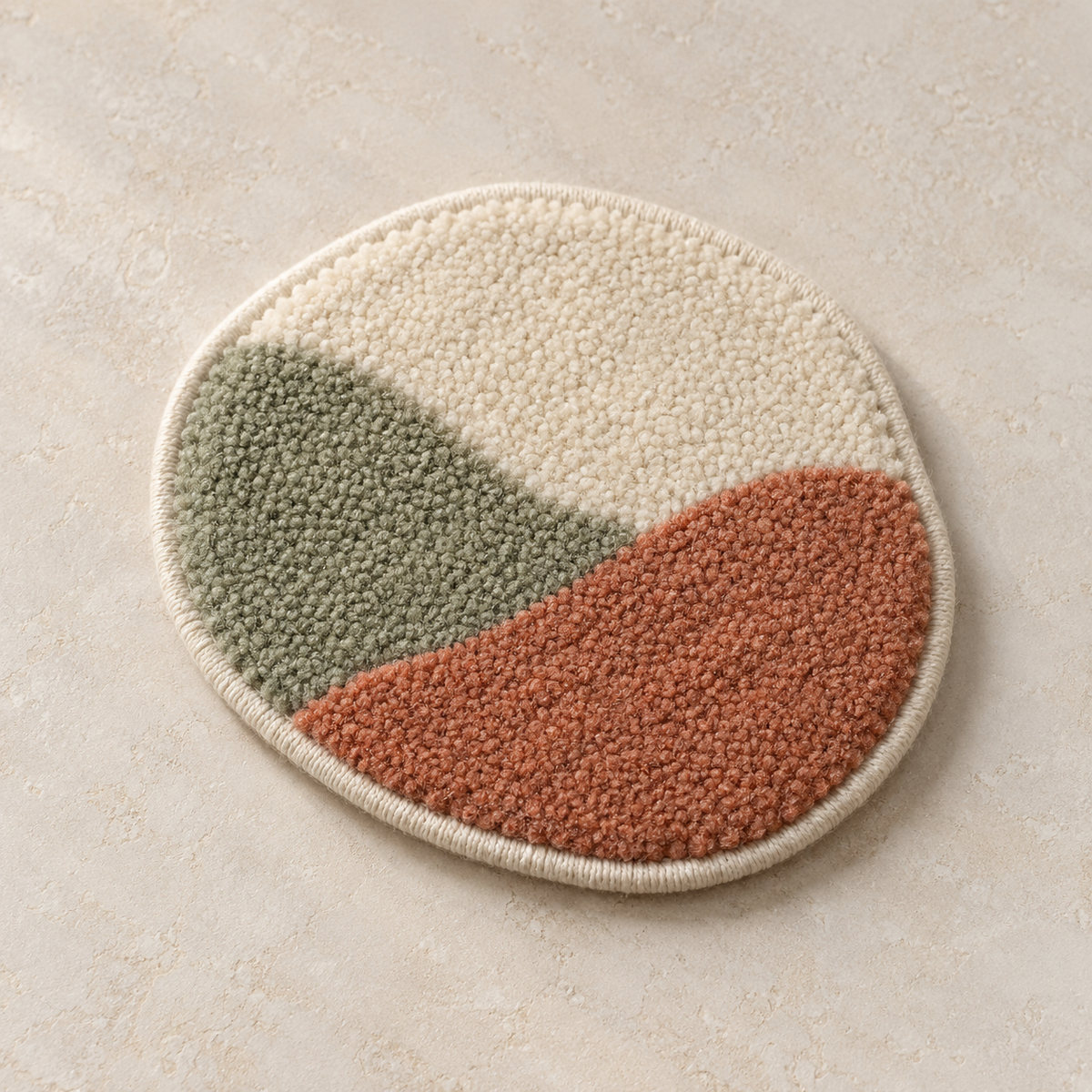 Rolling Hills Tufted Coaster