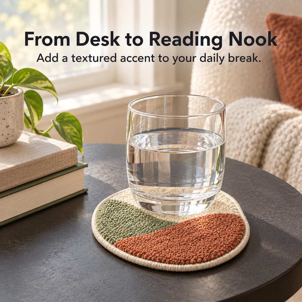 Rolling Hills Tufted Coaster