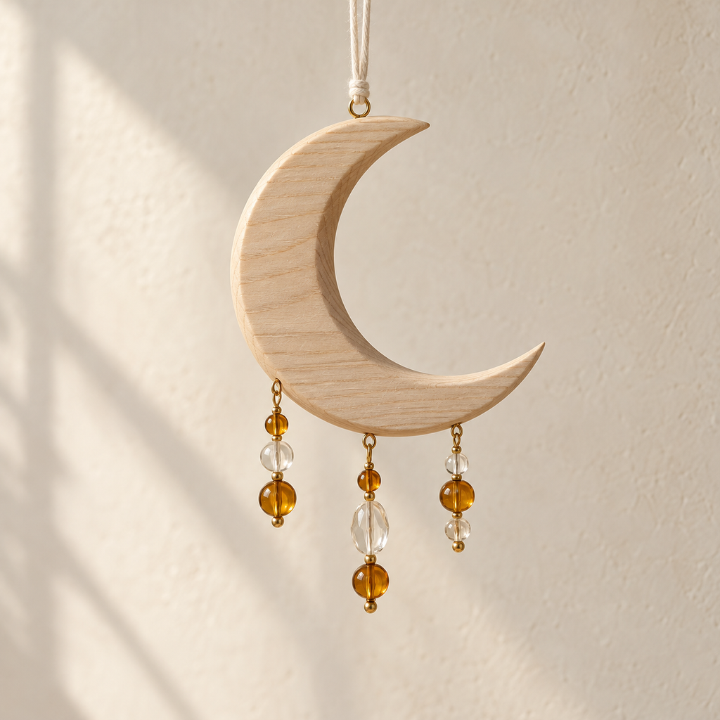 Crescent Bead Hanging Ornament