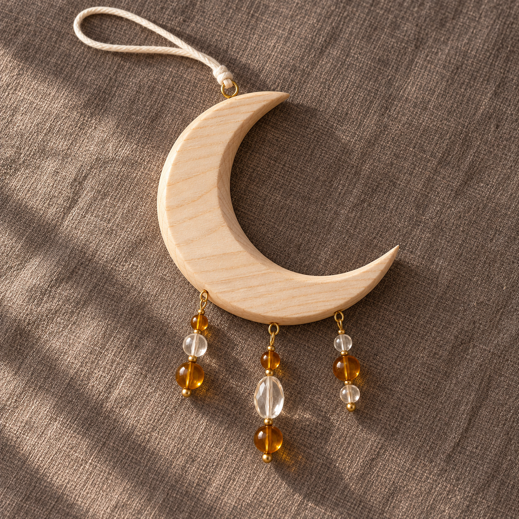 Crescent Bead Hanging Ornament