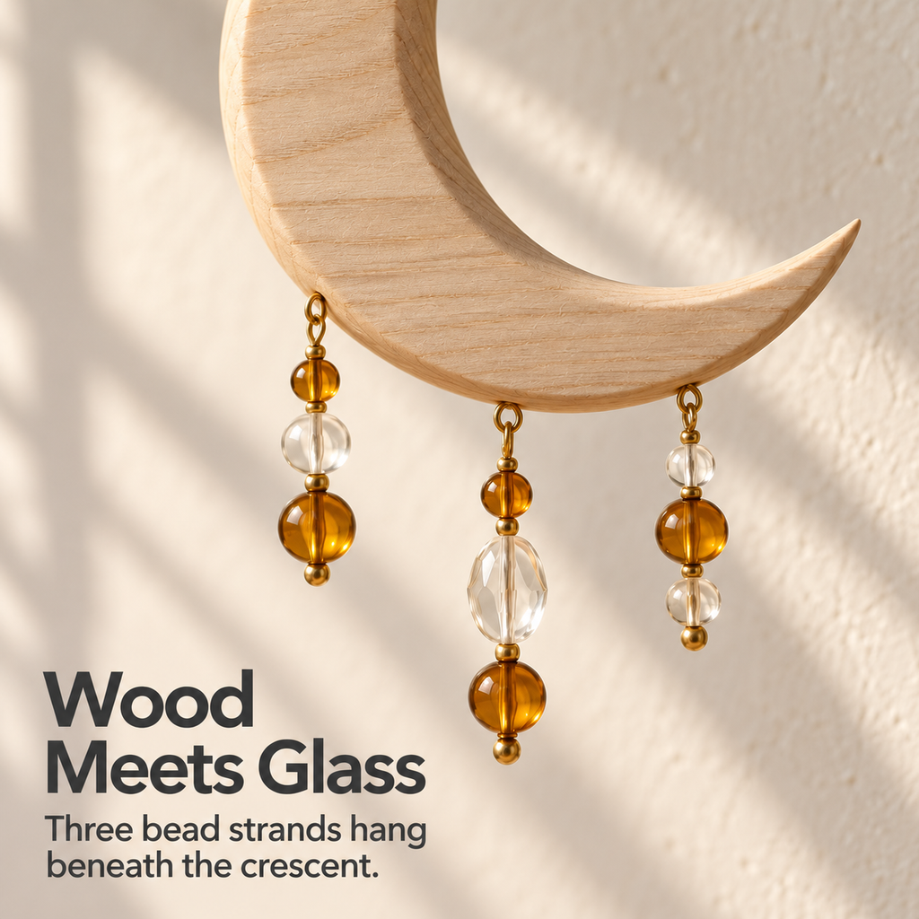 Crescent Bead Hanging Ornament