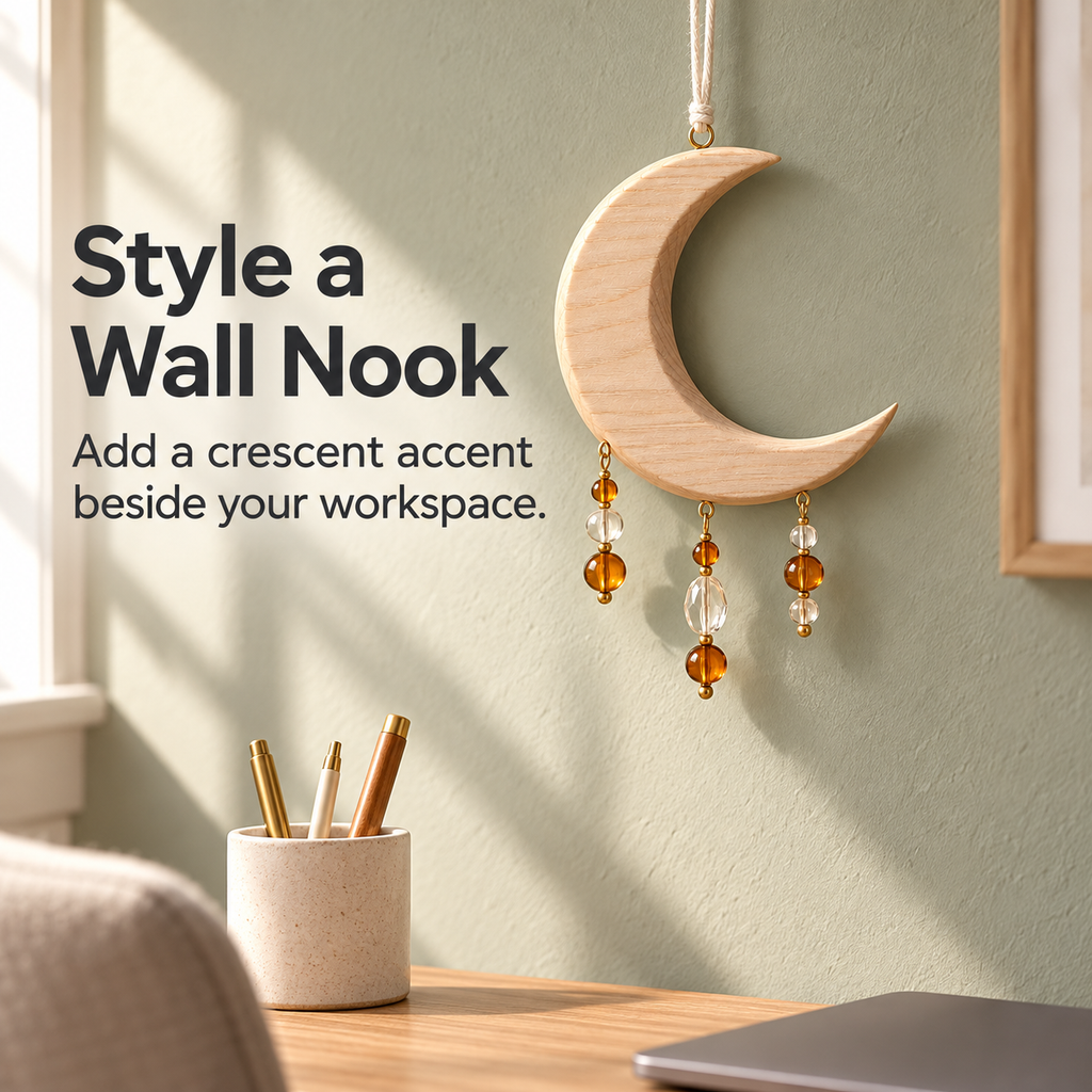 Crescent Bead Hanging Ornament