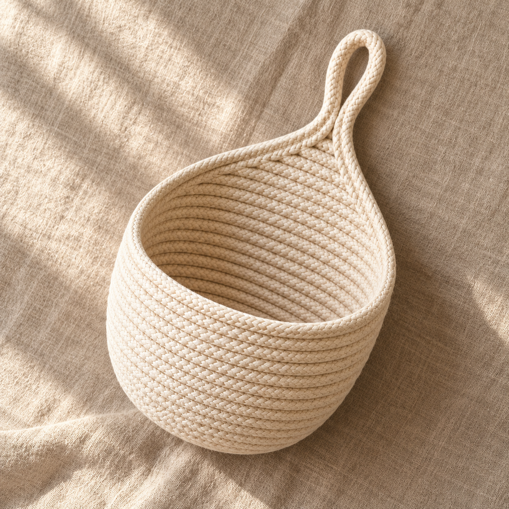 Rope Wall Pocket Basket