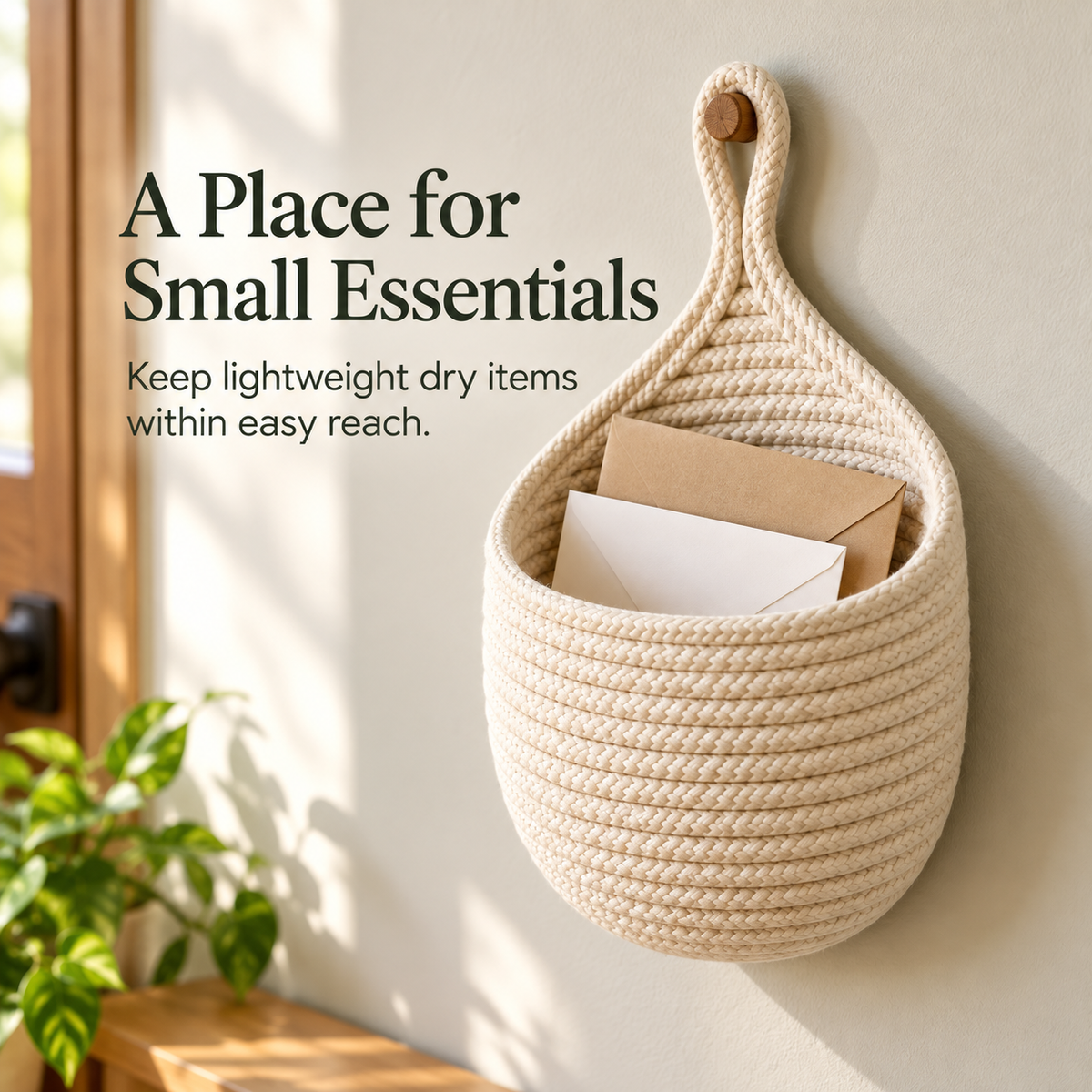 Rope Wall Pocket Basket