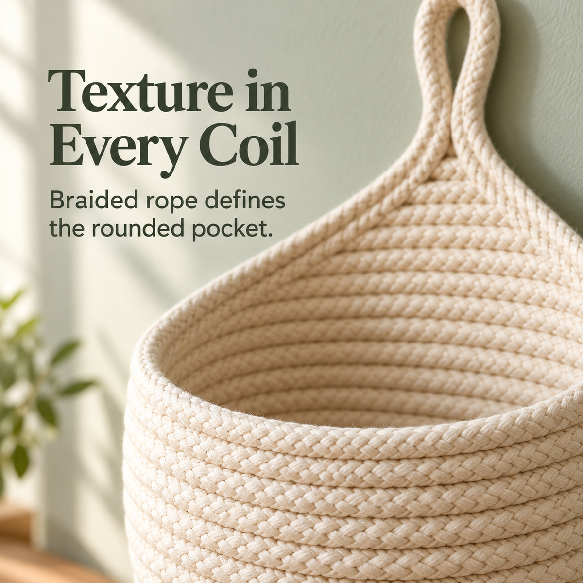 Rope Wall Pocket Basket